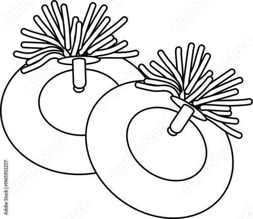 Ceng ceng outline vector