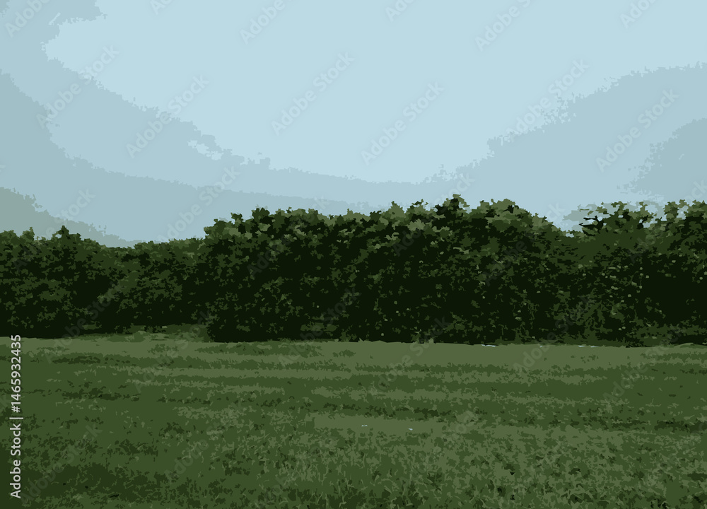 Fototapeta premium Trees illustration #4