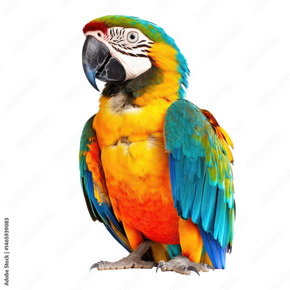 Fototapeta premium Vibrant Parrot Portrait (2)