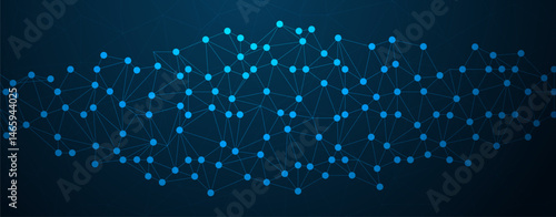 Global structure networking and data connection concept. Abstract plexus technology futuristic network background. Vector illustration