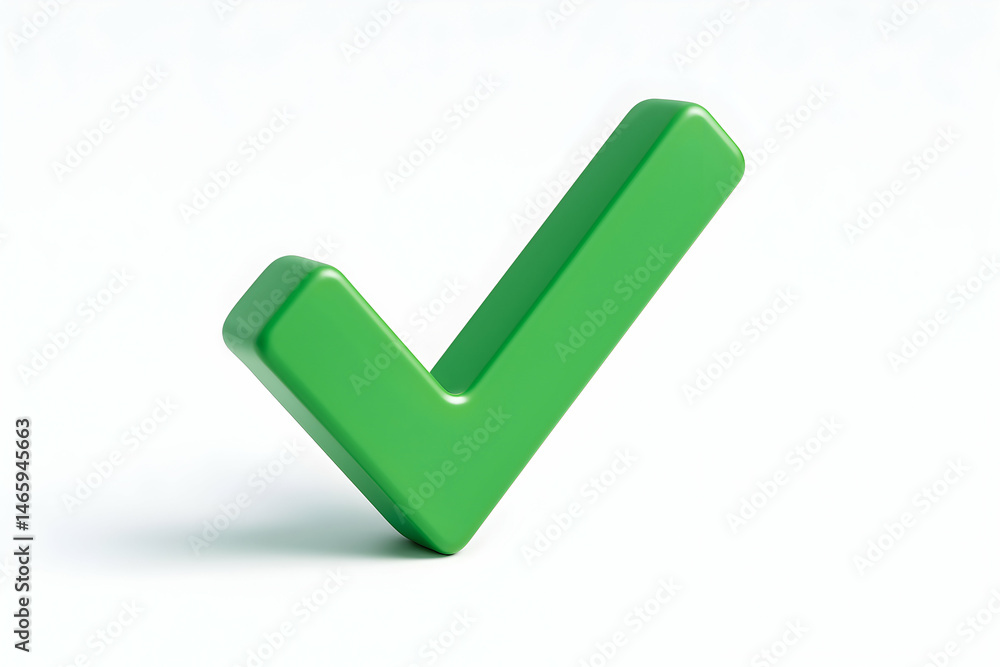 Green checkmark symbol for positive affirmation. Green checkmark symbol for positive affirmation.