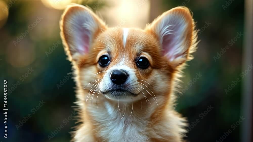 Cuddly and cute small dog with fluffy orange and white coat, showcasing playful puppy demeanor and large expressive ears, perfect for pet lovers and animal enthusiasts. Cuddly and cute small dog with fluffy orange and white coat, showcasing playful puppy demeanor and large expressive ears, perfect for pet lovers and animal enthusiasts.