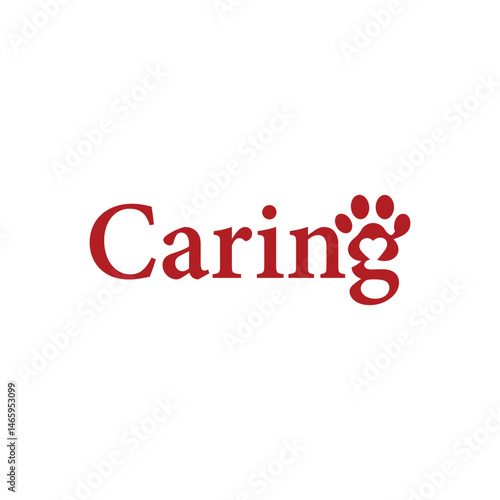 Caring Animal Logo Icon Vector