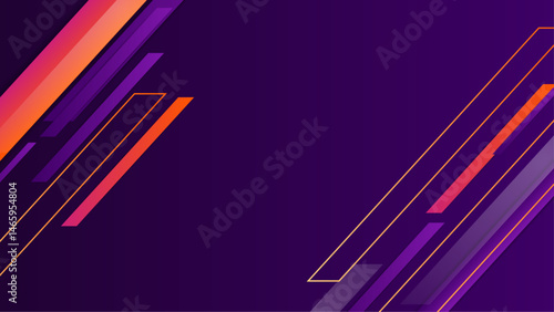 Abstract purple background with orange and purple stripes. Suitable for vibrant design projects, website backgrounds, and eyecatching graphic creations.
