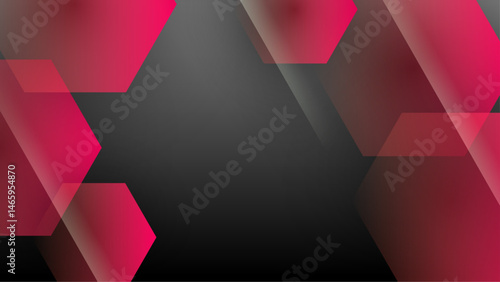 Abstract design with pink and black shapes suitable for modern branding, social media graphics, website backgrounds, and digital art projects.