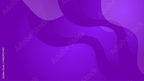 Abstract purple background with overlapping wavy shapes. Suitable for modern designs, web backgrounds, presentations, and artistic projects needing a vibrant touch.