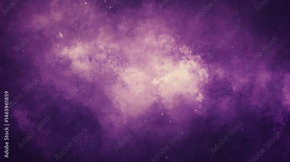 Naklejka premium Abstract purple nebula