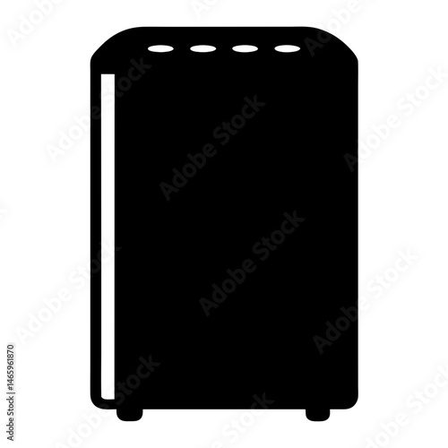 air purifier vector silhouette icon - ideal for business, office, or remote work graphics.