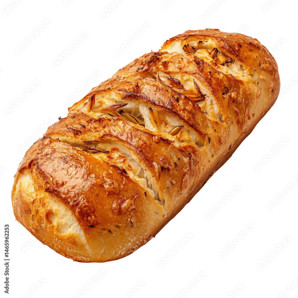 Garlic Bread isolated image on white Background Garlic Bread isolated image on white Background