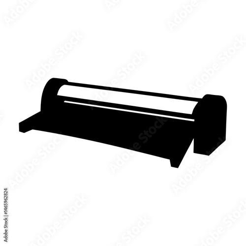 laminator vector silhouette icon - ideal for business, office, or remote work graphics.