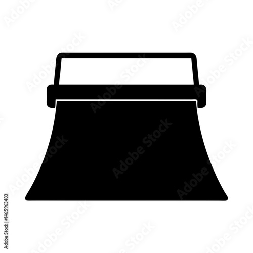 paper cutter vector silhouette icon - ideal for business, office, or remote work graphics.