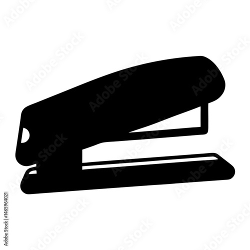 stapler vector silhouette icon - ideal for business, office, or remote work graphics.