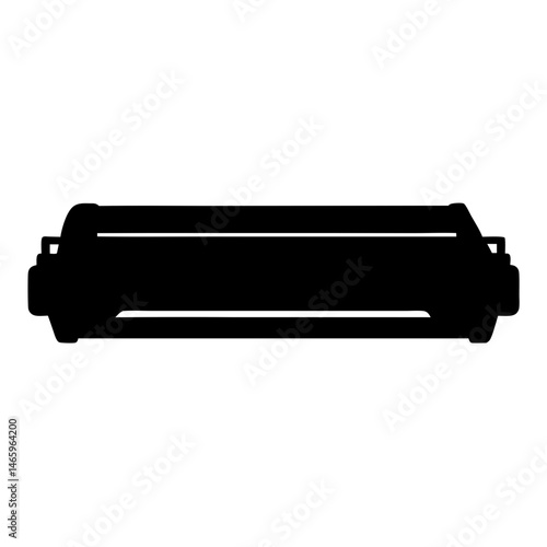 toner cartridge vector silhouette icon - ideal for business, office, or remote work graphics.