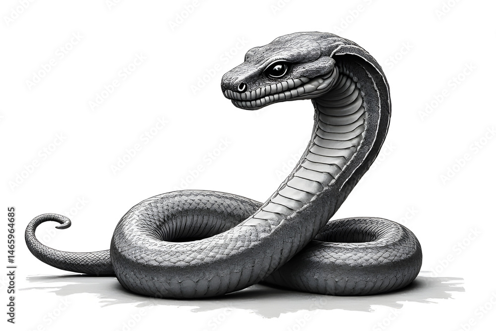 Fototapeta premium black and white snake