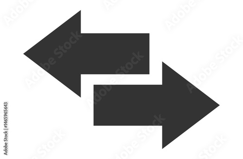 Bidirectional Arrow Icon for Exchange or Sync