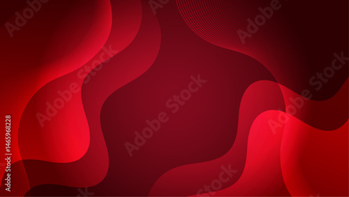 Red abstract background with wavy lines suitable for graphic design projects, website backgrounds, and modern art concepts. Vibrant and dynamic.