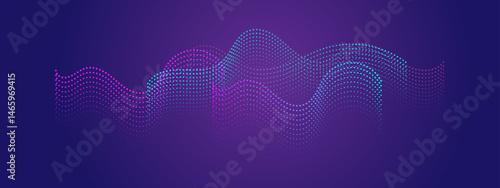 Blue and purple abstract dot pattern. Suitable for backgrounds, textile designs, packaging, and digital art projects needing a modern touch.