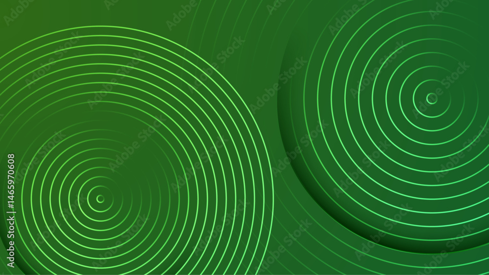 Abstract green background with concentric circles, perfect for ecofriendly designs, wellness products, or nature themed graphics for various projects. Abstract green background with concentric circles, perfect for ecofriendly designs, wellness products, or nature themed graphics for various projects.