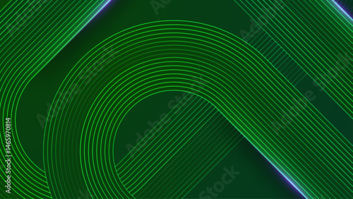 Abstract green and purple neon lines suitable for backgrounds, digital art, technology concepts, futuristic designs, and vibrant advertisements.