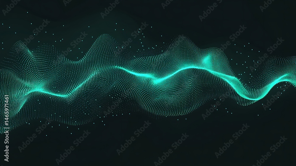 Abstract teal wave graphic Abstract teal wave graphic