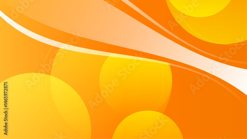 Abstract orange background with yellow circles suitable for vibrant designs, modern layouts, energetic digital projects, and eye catching graphics.