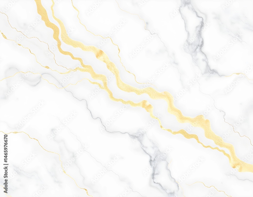 Fototapeta premium Elegant white marble with gold veins texture for luxury design
