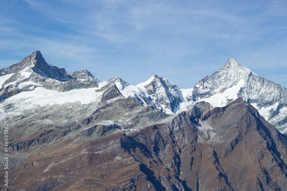 Obraz premium Beautiful landscape at Gornergrat, Zermatt, Switzerland.