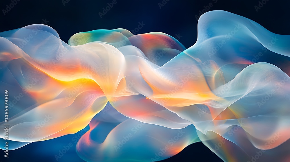Fototapeta premium Abstract flowing forms (5)