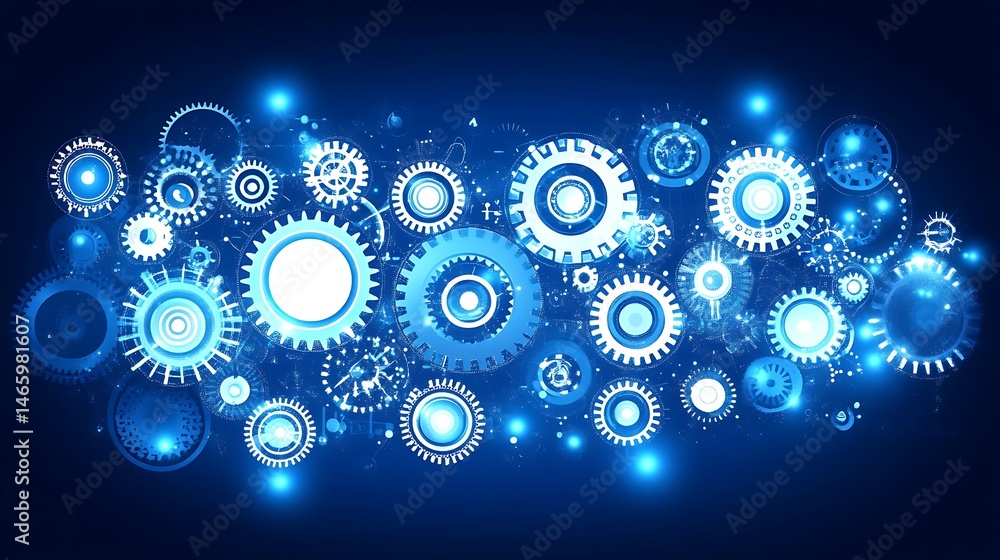 Abstract technology gear design Abstract technology gear design