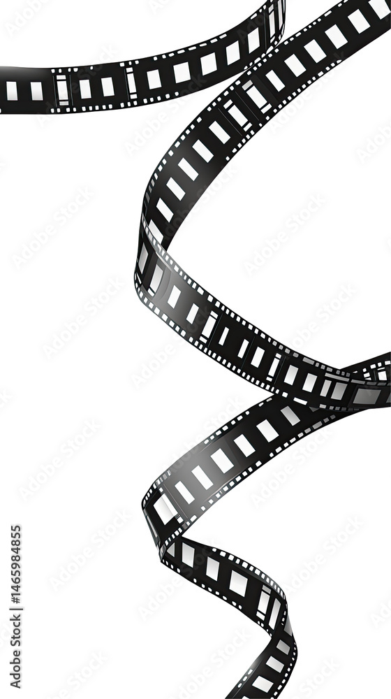 Fototapeta premium Swirling film strip