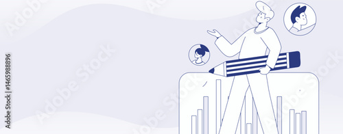 Personnel doing job interview flat vector concept operation hand drawn illustration
