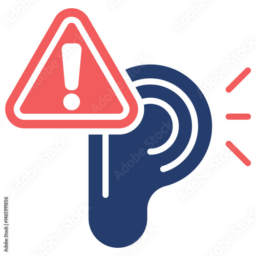 Hearing Loss glyph color icon