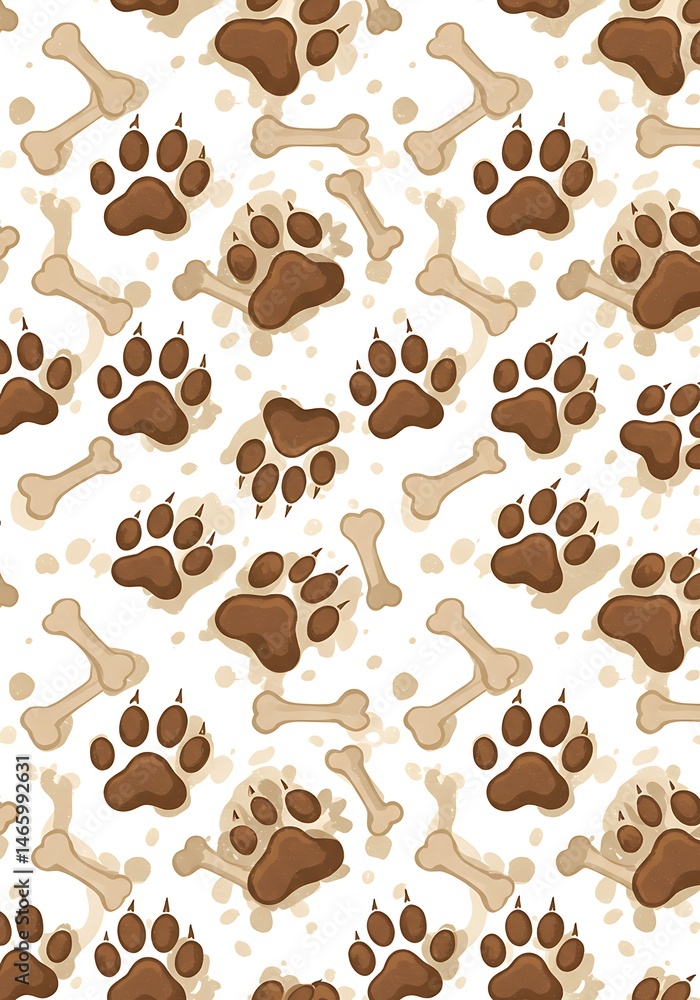 Fototapeta premium Pawsitive Tracks