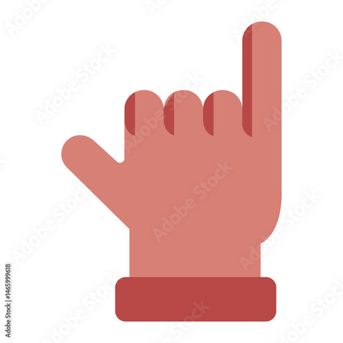 gesture shaka flat icon for hawaii greeting style