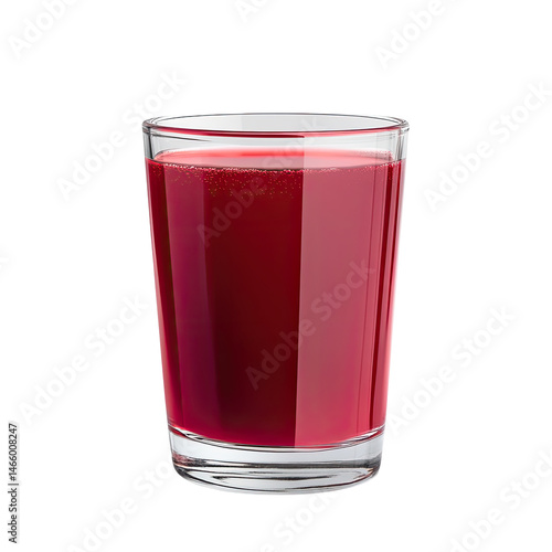 Red juice in a short glass