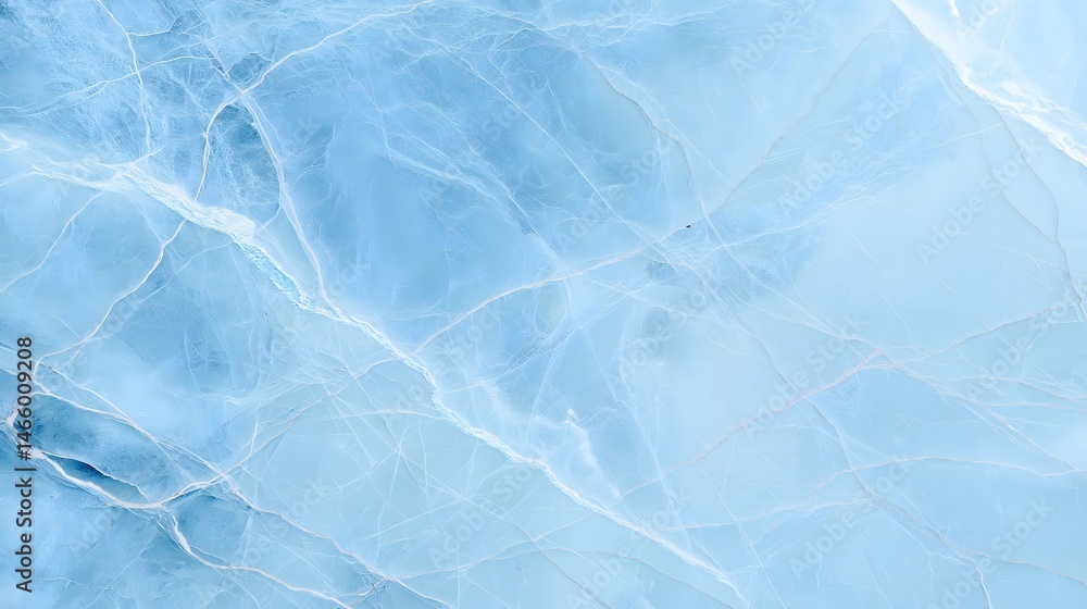 Obraz premium Light Sky Blue Marble Texture with Silver Veins High-Resolution Background Image