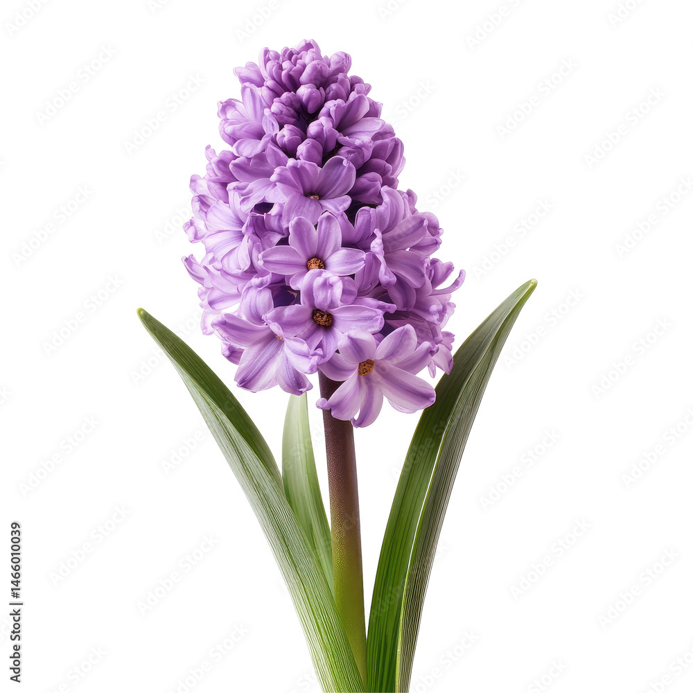 Fototapeta premium Lilac Hyacinth Blossom Close Up