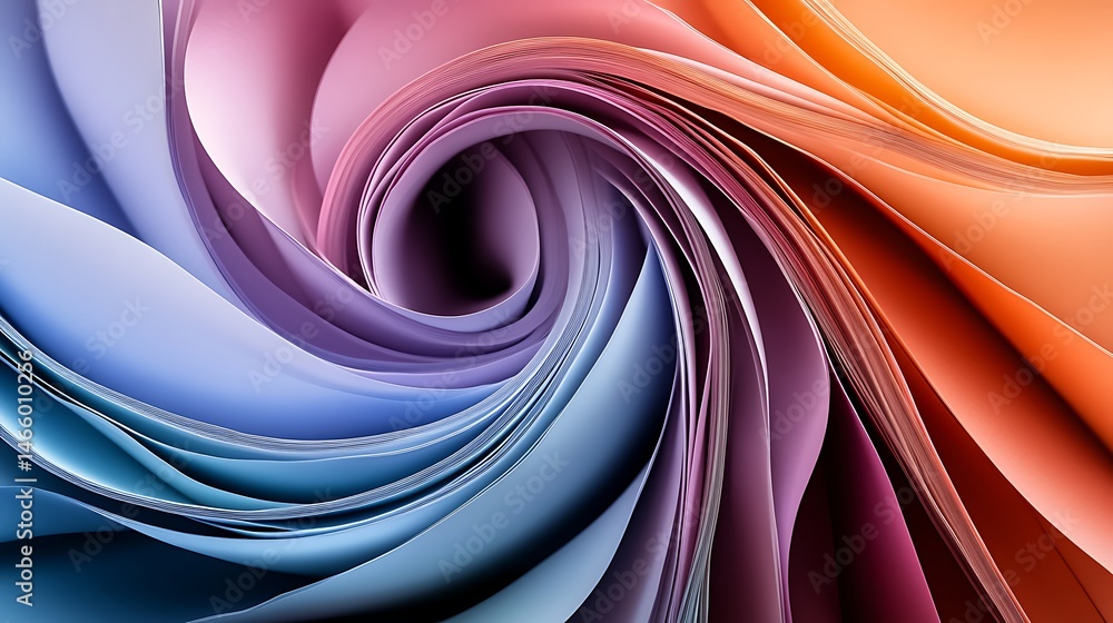 Fototapeta premium Abstract swirl of vibrant colors (3)