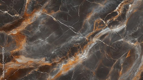 Natural brown marble stone texture background for interior surfaces and architectural material design
