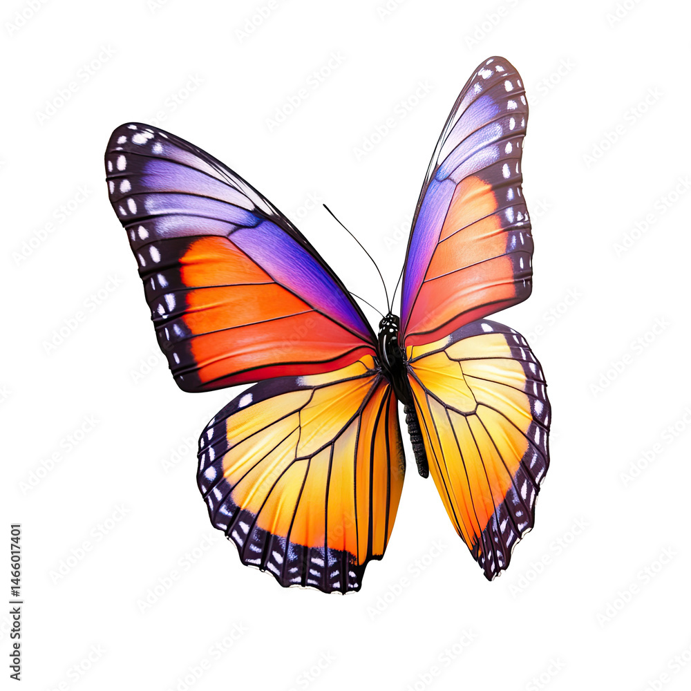 Fototapeta premium Colorful butterfly in flight (1)