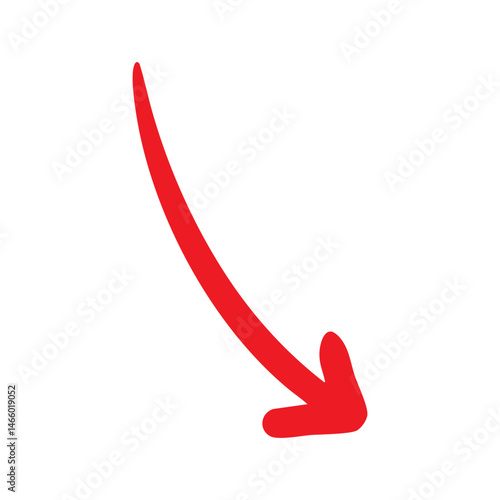 red downward arrow symbol