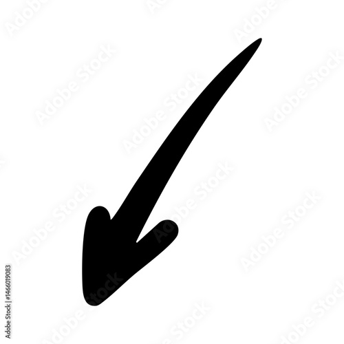 black down arrow element