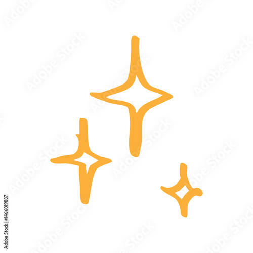 gold star sparkling element