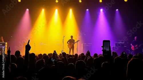 Wallpaper Mural Energetic Live Music Performance with Vibrant Colorful Lighting Effects Torontodigital.ca