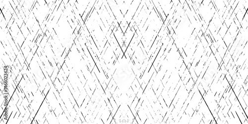 Boho Striped Hand Drawn Ink Seamless Pattern.