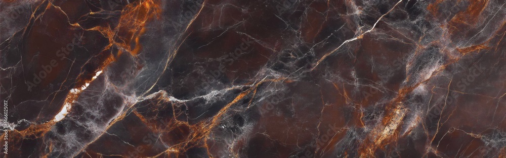 Natural brown marble stone texture background for interior surfaces and architectural material design