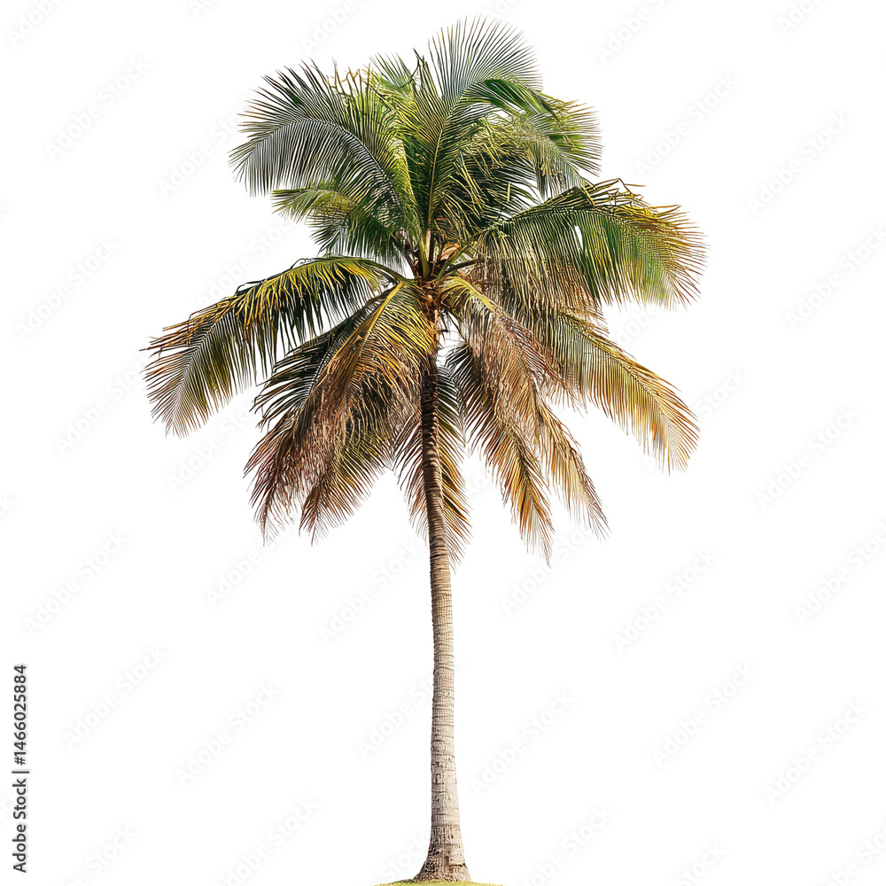 Obraz premium Tropical palm tree, vibrant colors