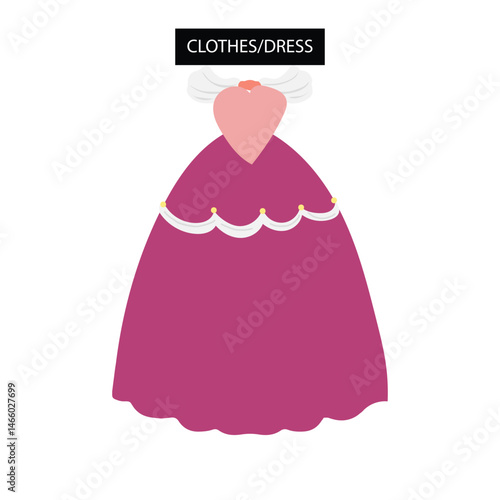 modern casual dress vector set. Fashion female shirt and dress and skirt illustration.