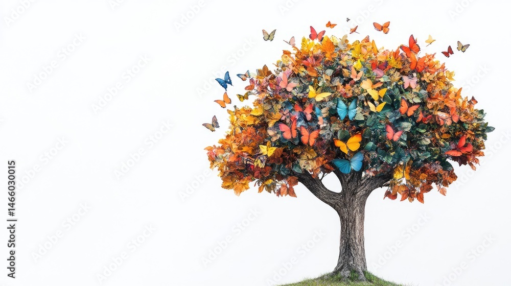 Fototapeta premium tree with colorful leaves