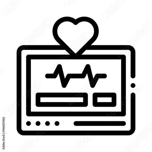 medical research line icon